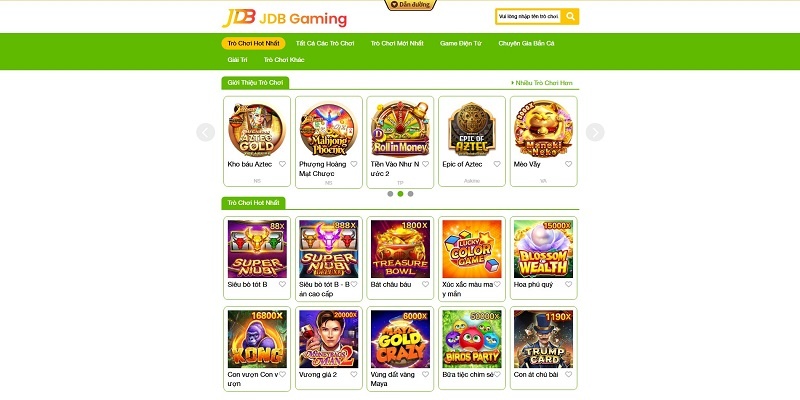 Kho game cực khủng do JDB nổ hũ cung cấp